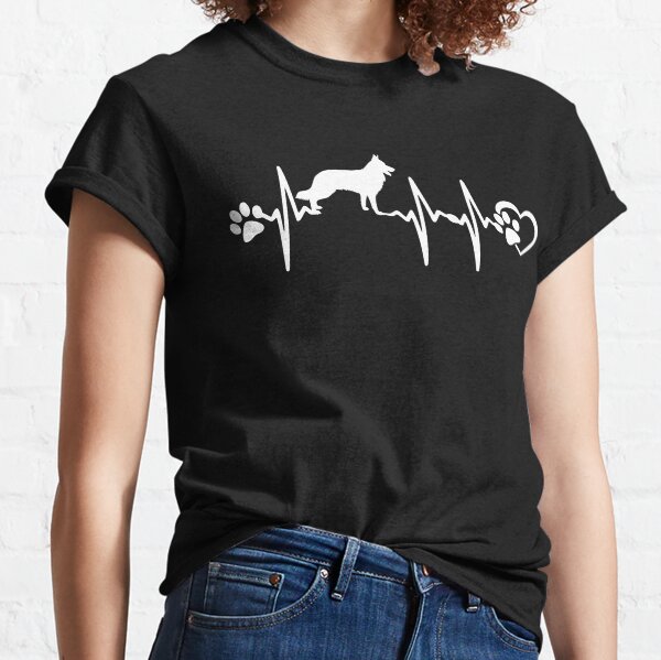 German Shepherd Heart Beat Classic T-Shirt
