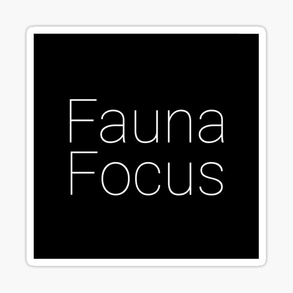 FaunaFocus Sticker