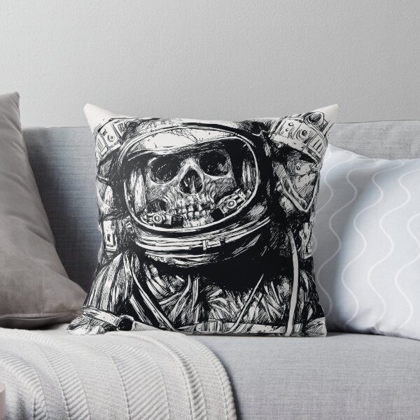 Dead Astronaut Throw Pillow