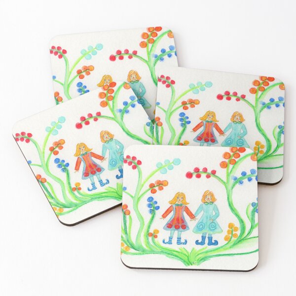Item preview, two elves in the meadow designed and sold by MoaMonka.