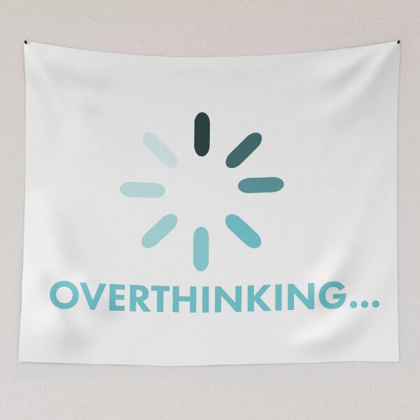 Item preview, Overthinking... - Brain Buffering for Over Thinkers - Stickers, T-Shirts, and More designed and sold by Samuel Sawyer.