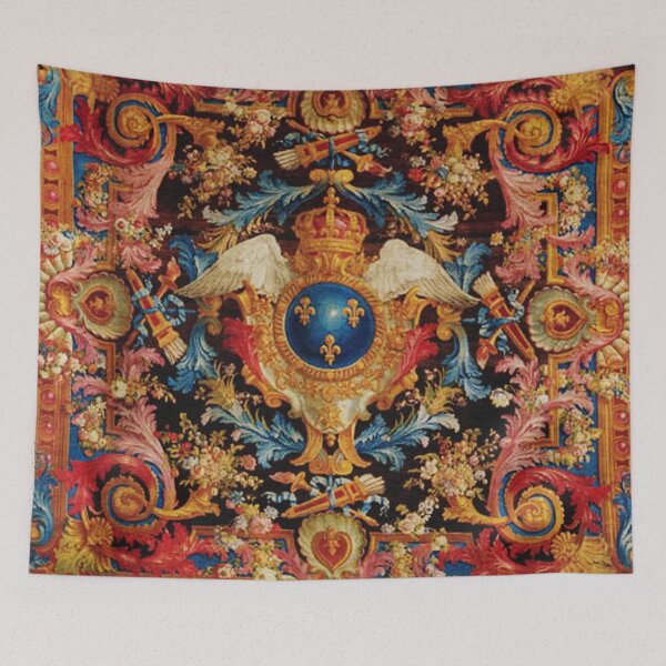 Item preview, Louis XV Savonnerie French Carpet Print designed and sold by Vicky Brago-Mitchell®.