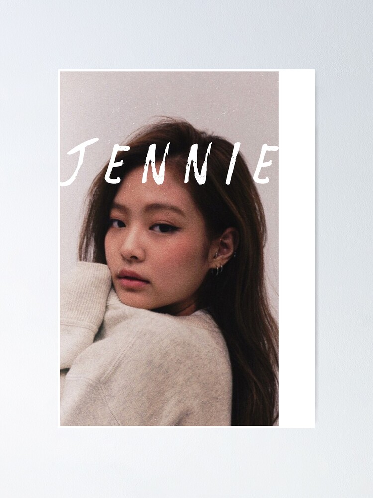 Schwarz Rosa Jennie BlackPink Poster