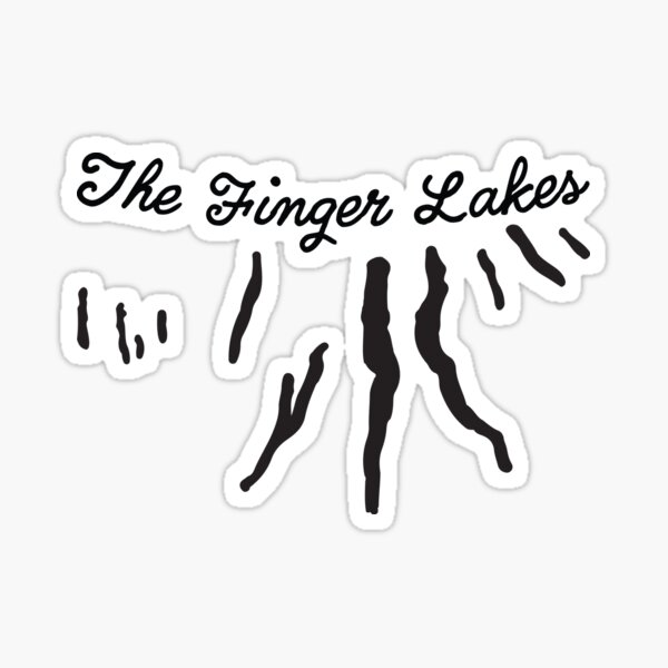 Item preview, Finger Lakes Silhouette designed and sold by FancyFreeDesign.