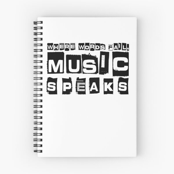 Item preview, Where Words Fail Music Speaks T shirt designed and sold by design2try.