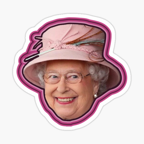 Queen of England Sticker