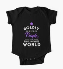Purple Meeple Boldly Be A Pop of Color Board Games Meeples and Tabletop RPG Addict One Piece - Short Sleeve