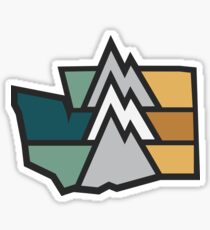 Washington Mountains Sticker