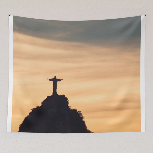 Item preview, Christ the Redeemer at sunset 1 designed and sold by Vania Maia.