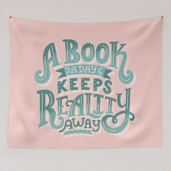 Item preview, Book A Day Keeps Reality Away designed and sold by Kit Cronk.