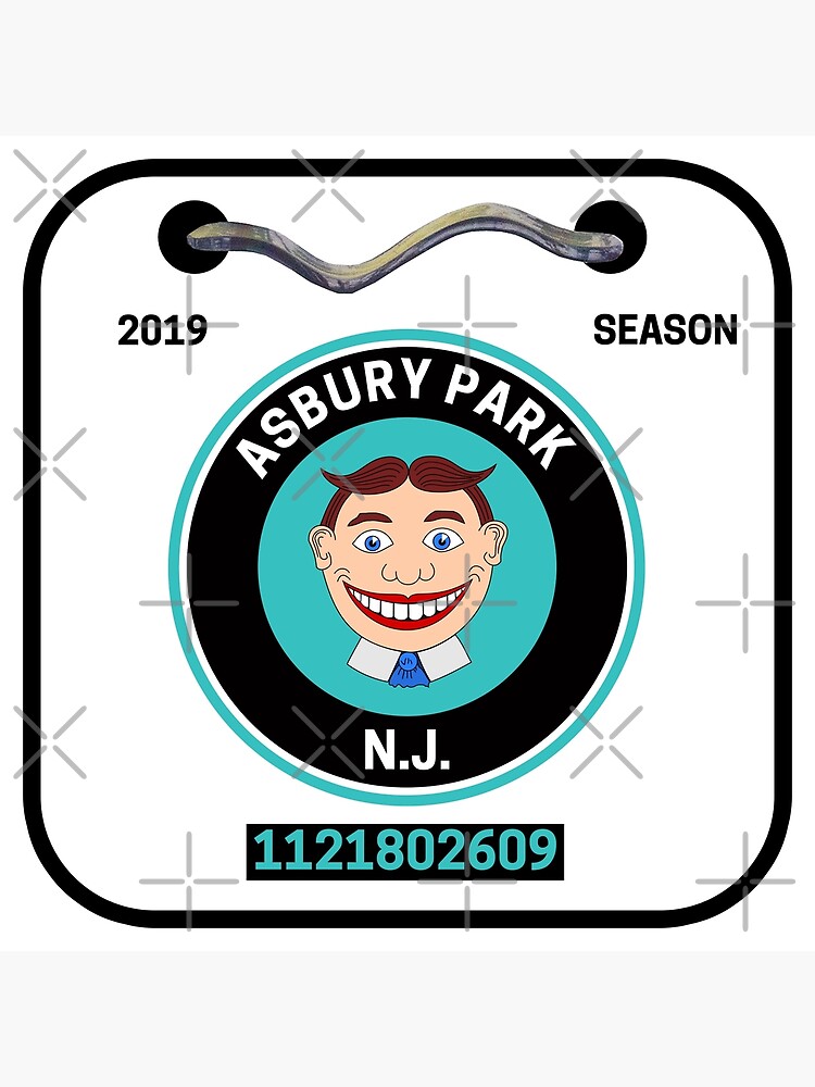 Asbury Park Tillie Nj Beach Badge T-Shirt