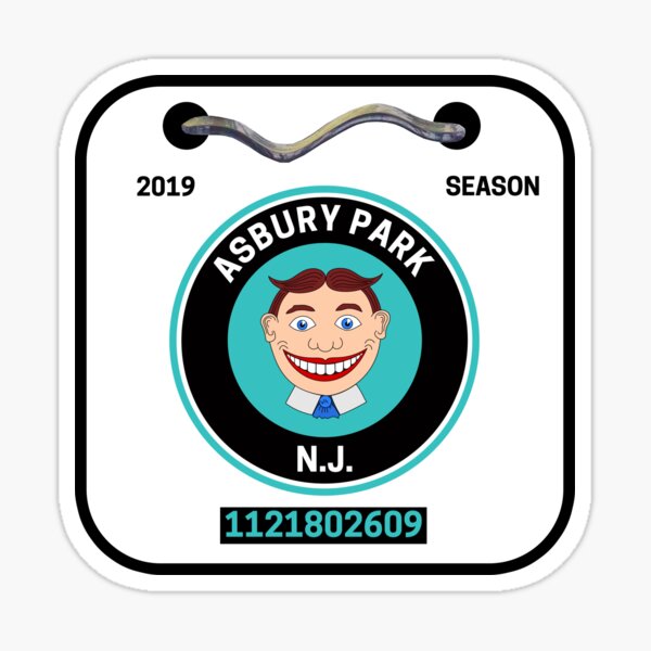 Asbury Park New Jersey Tillie Beach Badge Sticker