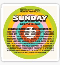 austin city limits 2018 mantra Sticker