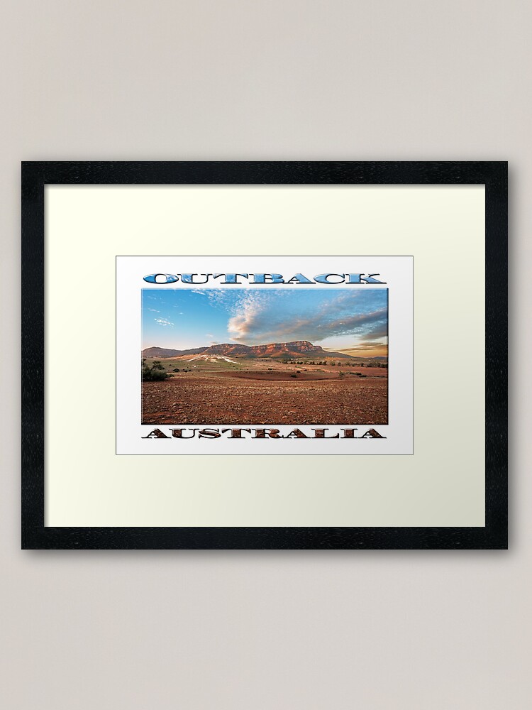 Alternate view of Rawnsley Bluff II (poster on white) Framed Art Print