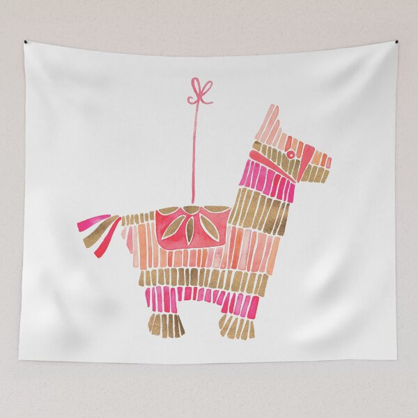 Item preview, Mexican Donkey Piñata – Pink & Rose Gold Palette designed and sold by Cat Coquillette.