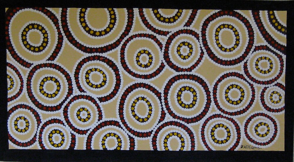 "Wiradjuri Language Australian Aboriginal Artwork by David Williams" by — free download