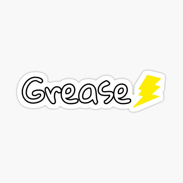 "Grease Lightning" Sticker for Sale by alexandramaexo Redbubble