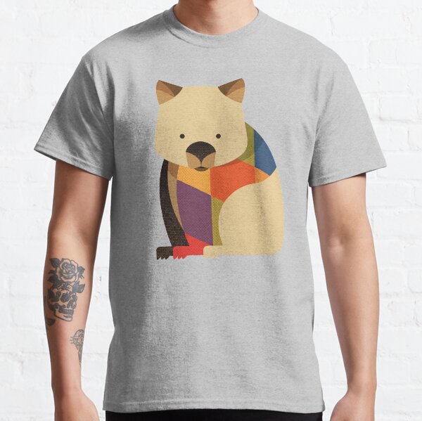 Vista previa del artículo con la obra «Hola wombat», diseñado y vendido por printedsparrow.