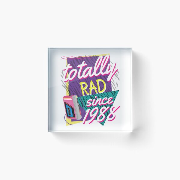 Aperçu de l'œuvre Totally Rad 80s Throwback 1988 créée et vendue par augenpulver.