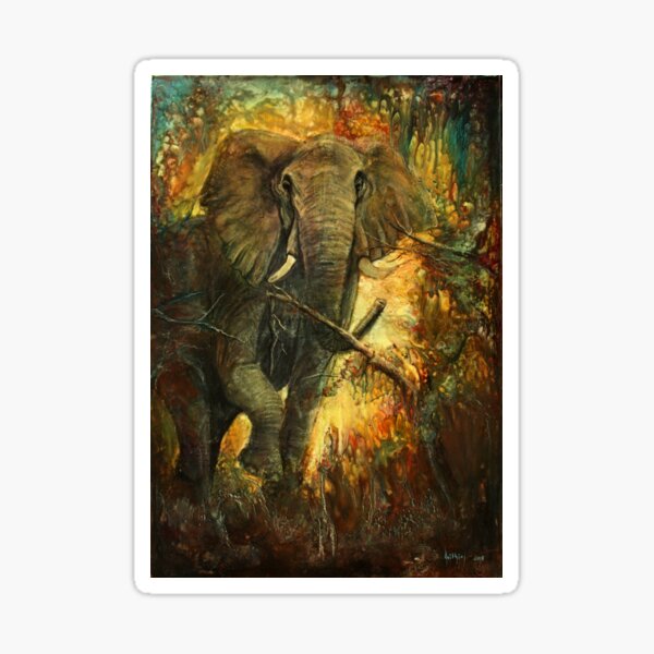 Zorniges Elfenbein Sticker