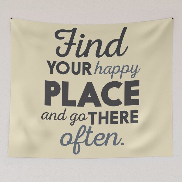 Item preview, Wanderlust, find your happy place and go there, motivational quote, globetrotter, adventure designed and sold by Spallutos.