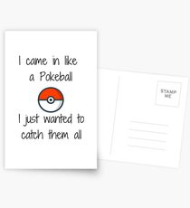 Pokeball Postcards
