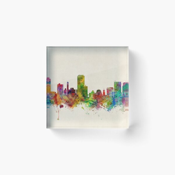 Item preview, Wellington New Zealand Skyline designed and sold by ArtPrints.