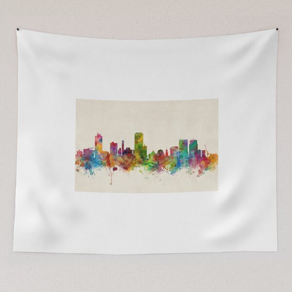 Item preview, Wellington New Zealand Skyline designed and sold by ArtPrints.