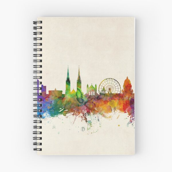 Aperçu de l'œuvre Skyline de Belfast en Irlande du Nord créée et vendue par ArtPrints.