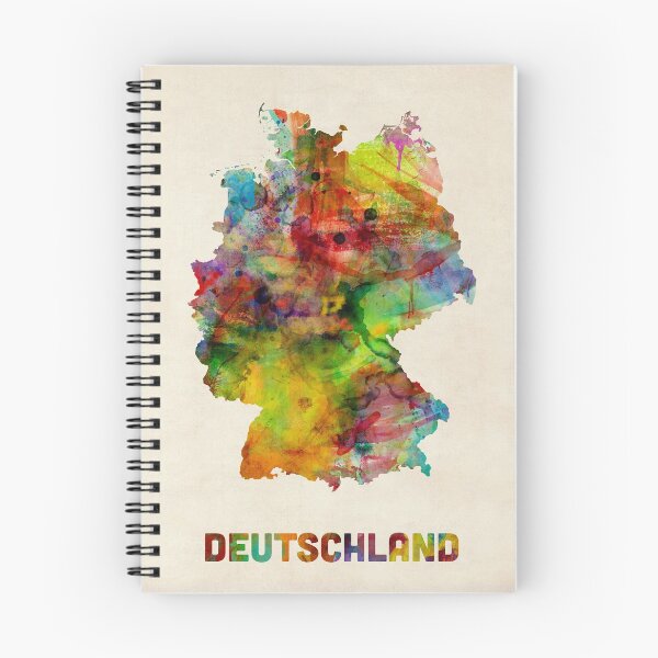 Item preview, Germany Watercolor Map (Deutschland) designed and sold by ArtPrints.