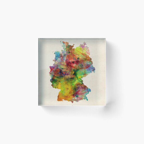 Item preview, Germany Watercolor Map (Deutschland) designed and sold by ArtPrints.