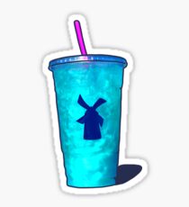 Blue mug windmill Dutch bros Sticker