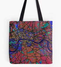 London England Straßenkarte Tote Bag