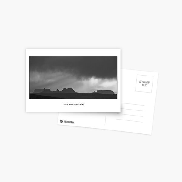 Rain in Monument Valley (card) Postcard