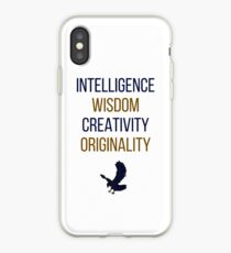 Blue words iPhone Case