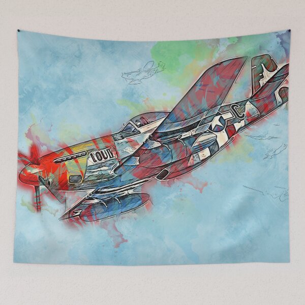 Artikelvorschau, P-51 Mustang entworfen und verkauft von AM FineArtPrints.