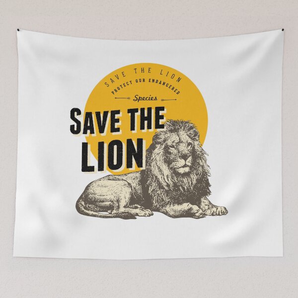 Artikelvorschau, Save the Lions entworfen und verkauft von augenpulver.