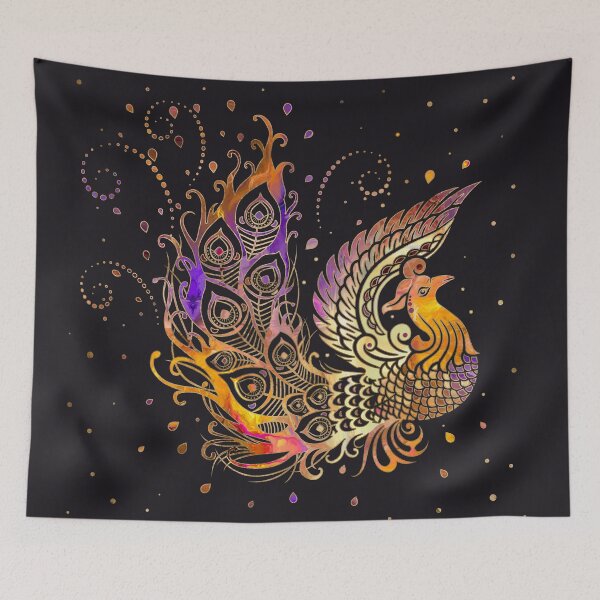 Item preview, Colorful Glow Phoenix Bird  designed and sold by Nartissima.