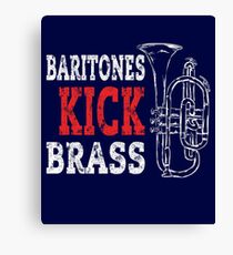 Baritone Euphonium Shirt Brass Conical Bore Player Gift Canvas Print