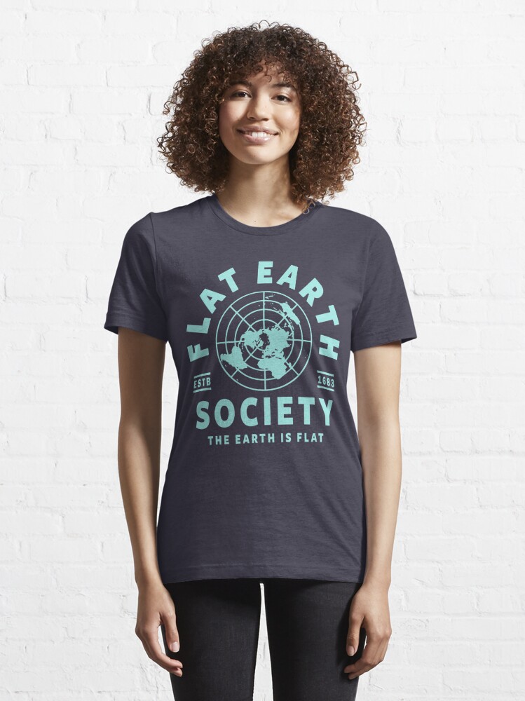flat earth society tshirt