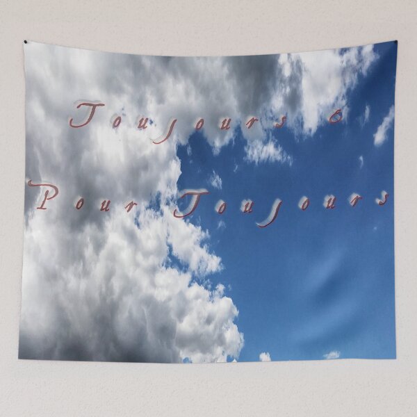 Item preview, Scenic sky and clouds photography with French text designed and sold by Khala.