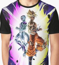 Camiseta gráfica Goku y Freezer