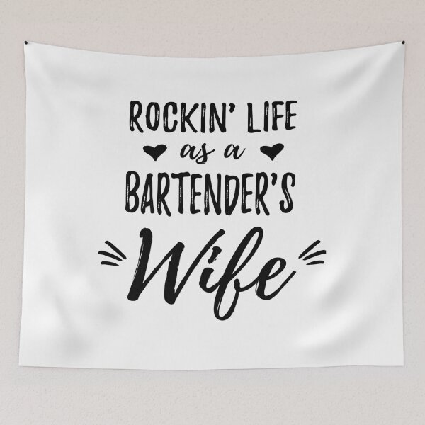 Item preview, Womens Rockin' Life as a Bartender's Wife Shirt Barman Wife Gift designed and sold by Anumber1.