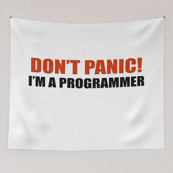 Item preview, Don't panic! I'm a programmer designed and sold by KeepOnCoding.