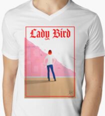 Lady Bird Poster V-Neck T-Shirt