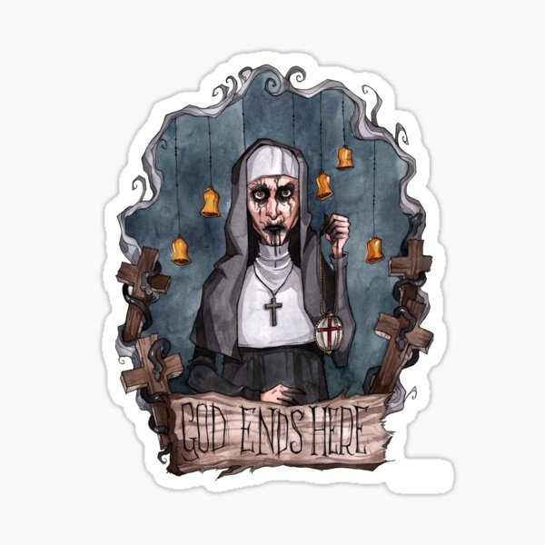 God Ends Here - The Nun Sticker