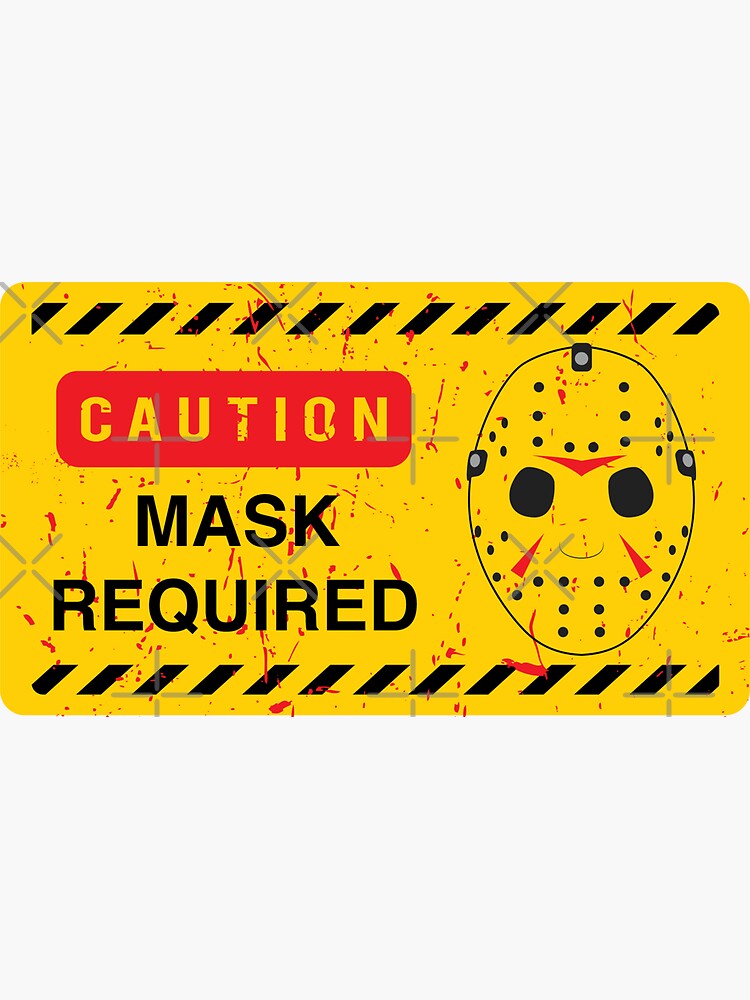 Thumbnail 3 of 3, Sticker, Caution Jason Land designed and sold by oldtee.