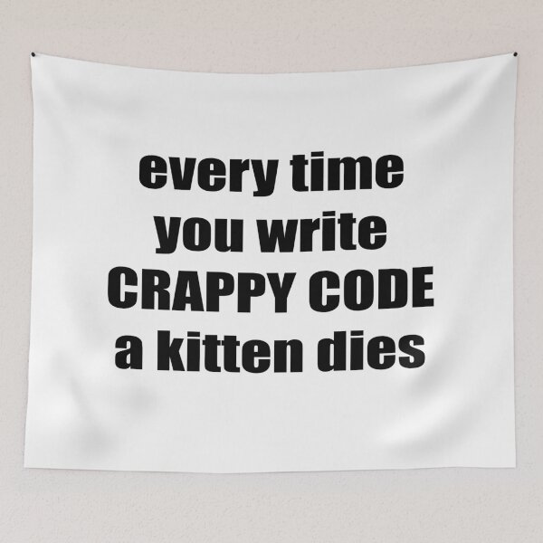 Item preview, CRAPPY CODE designed and sold by KeepOnCoding.