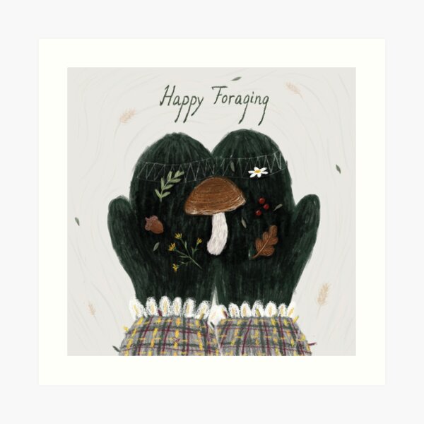Happy Foraging Art Print