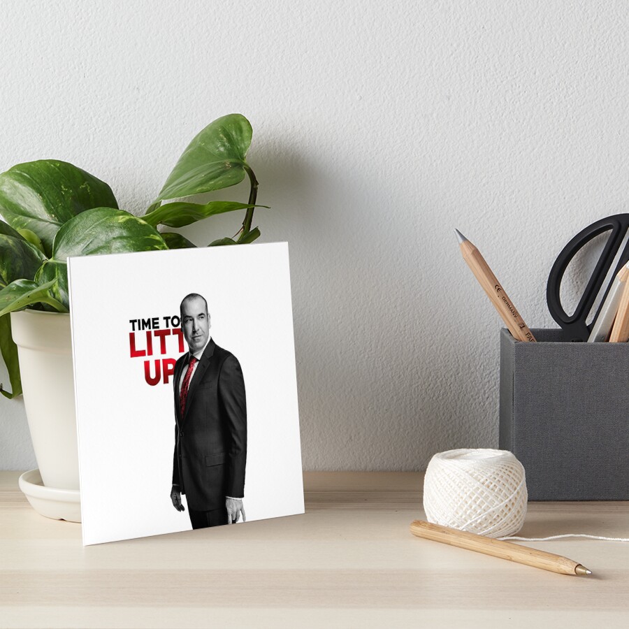 Louis Litt from Suits Watercolor Portrait Poster by Design